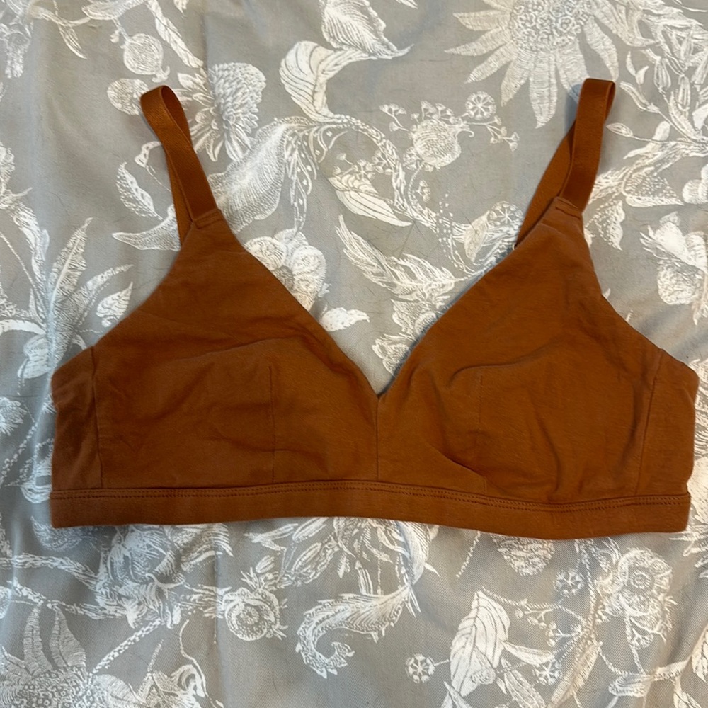 Knickey The Triangle Bra in Butterscotch - Size XL